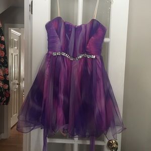 Multi colored homecoming dress